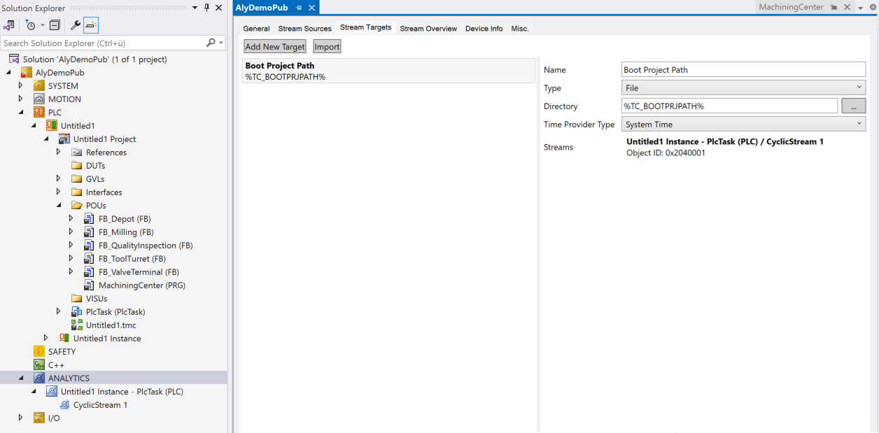 Aufzeichnung von Maschinendaten 4: