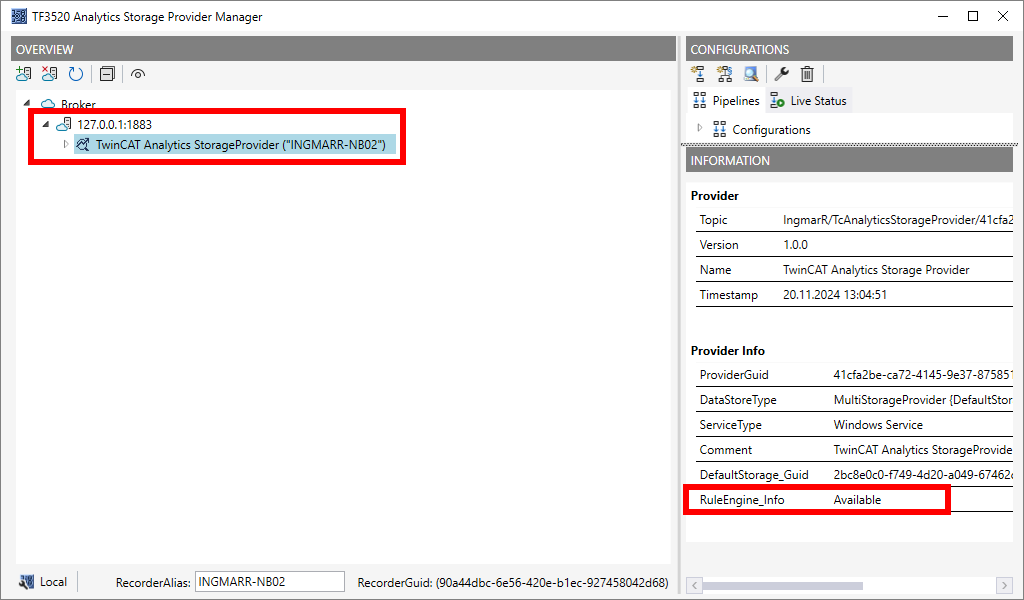 Starten/Stoppen einer RuleEngine-Pipeline 2: