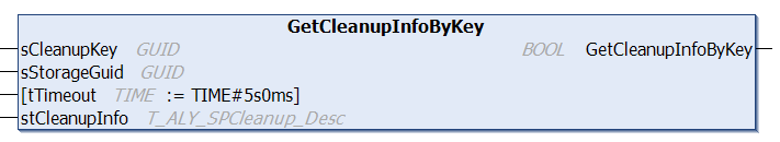 GetCleanupInfoByKey 1: