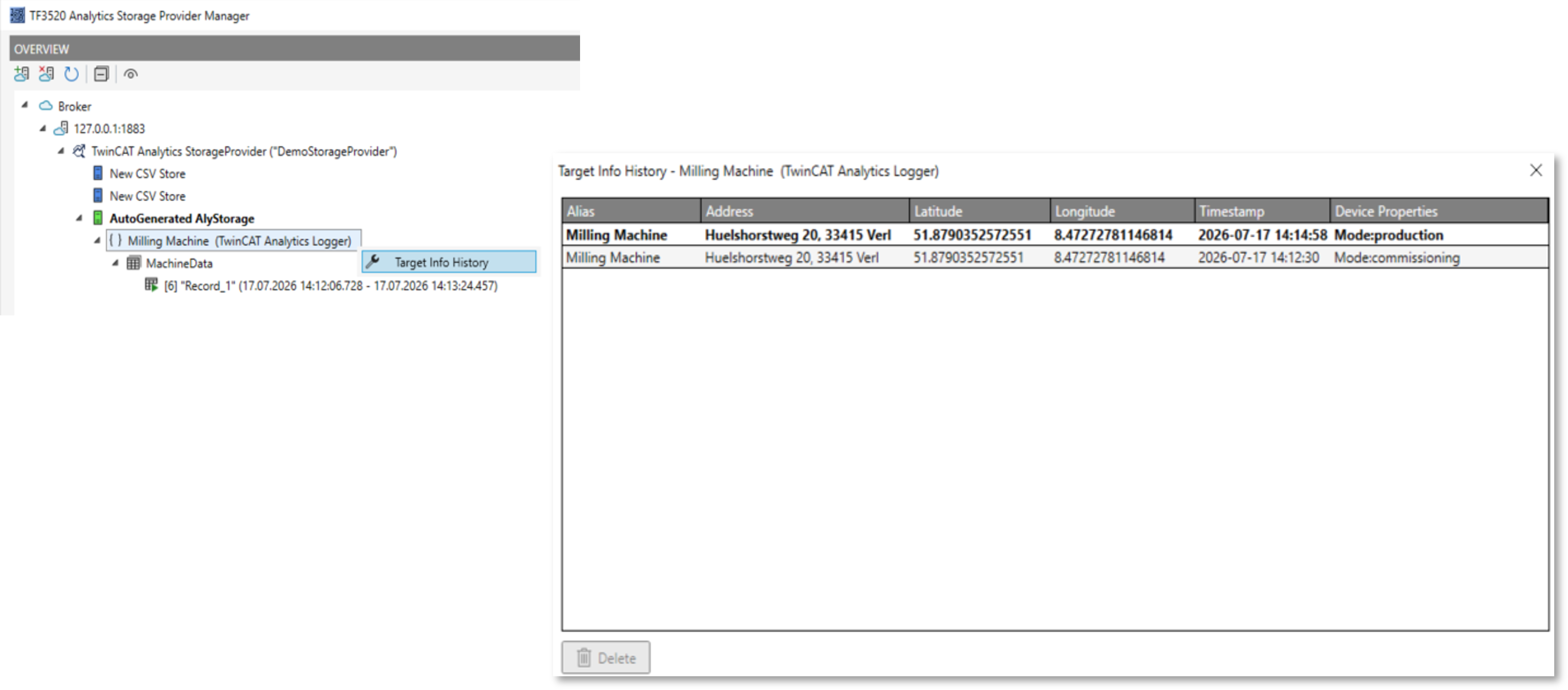 Manager („Recorder“) 16: