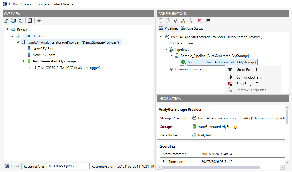 Manager („Recorder“) 25: