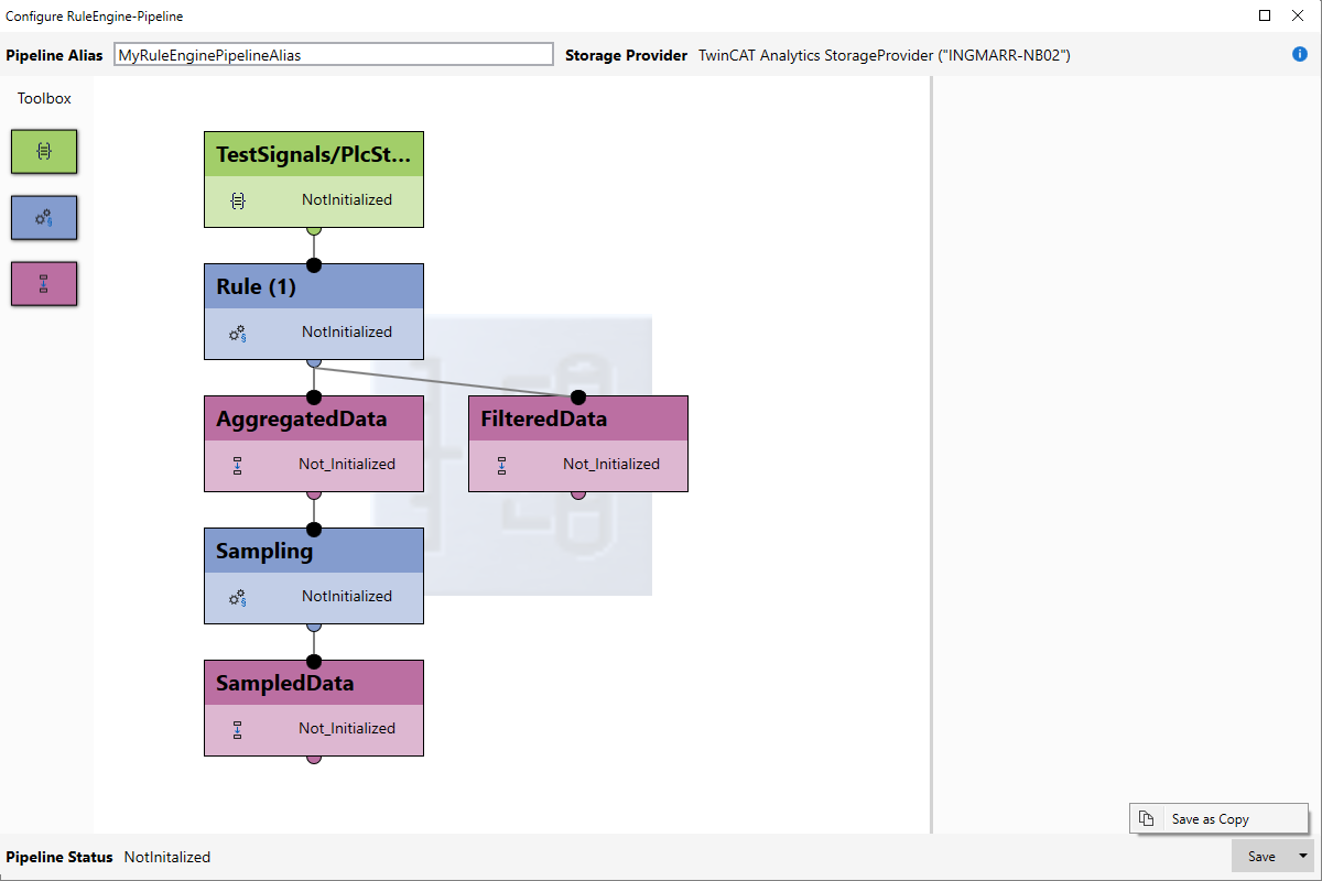 Speichern einer RuleEngine-Pipeline 3: