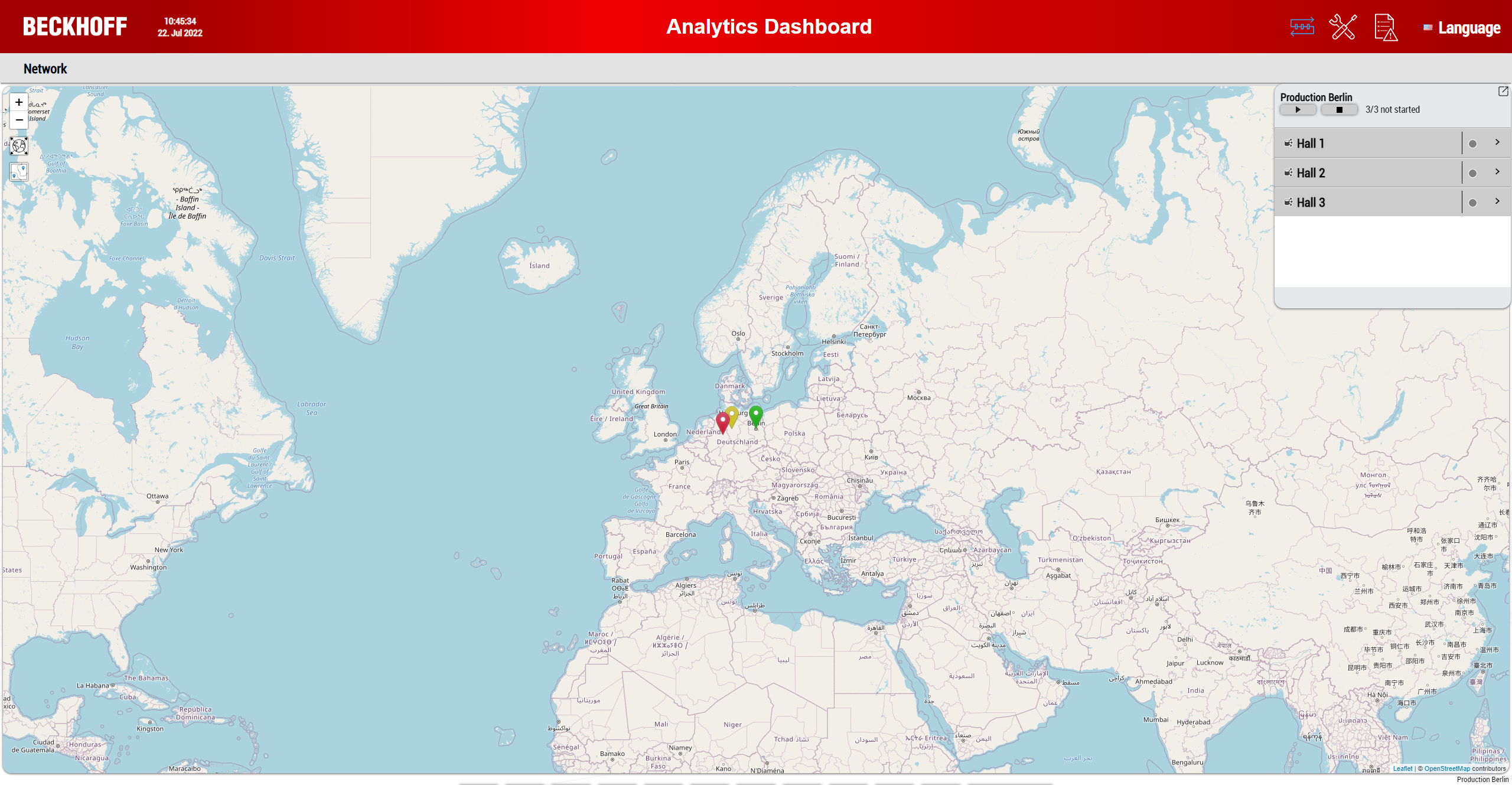 Umschaltung mehrerer Maschinen im HMI Dashboard 11: