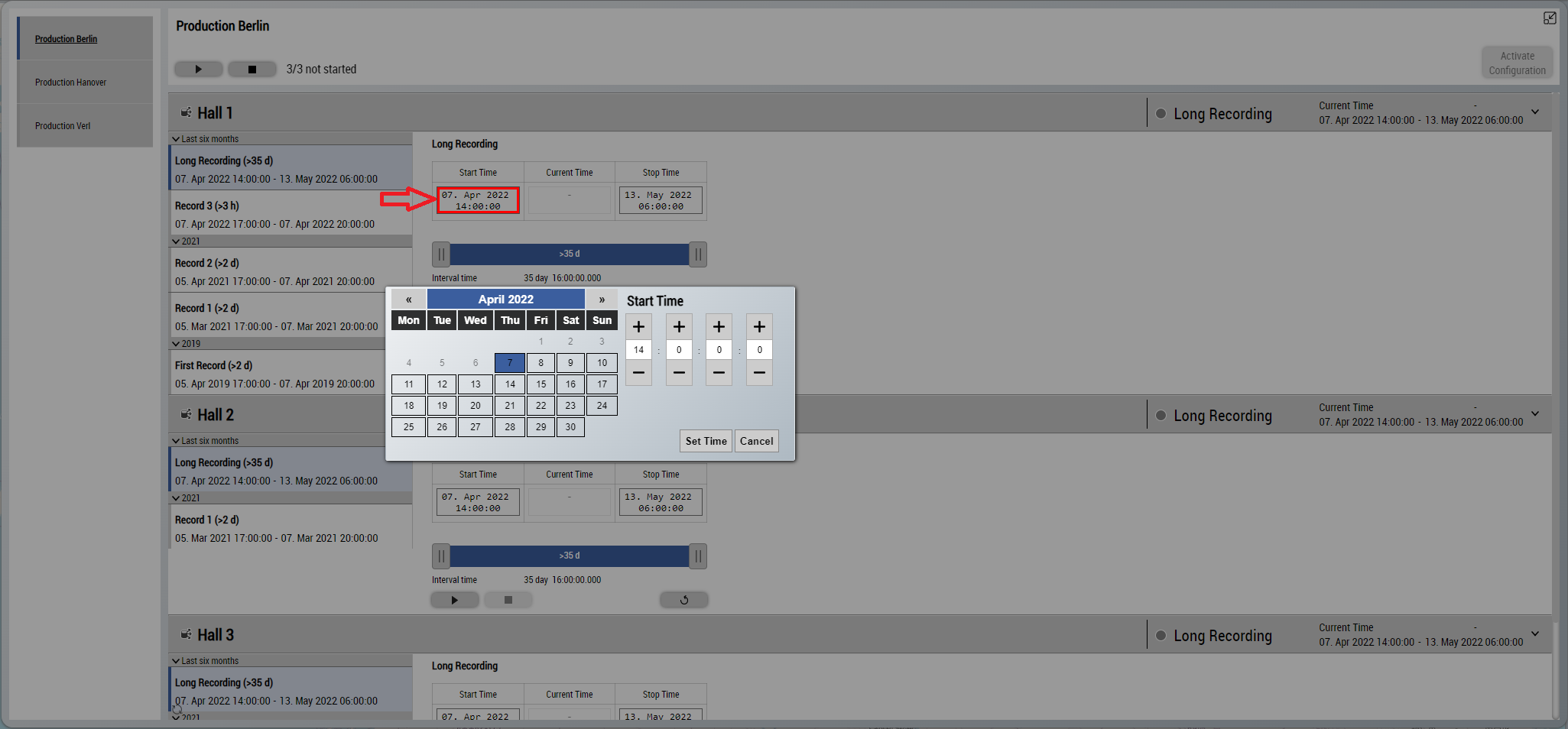 Umschaltung mehrerer Maschinen im HMI Dashboard 9: