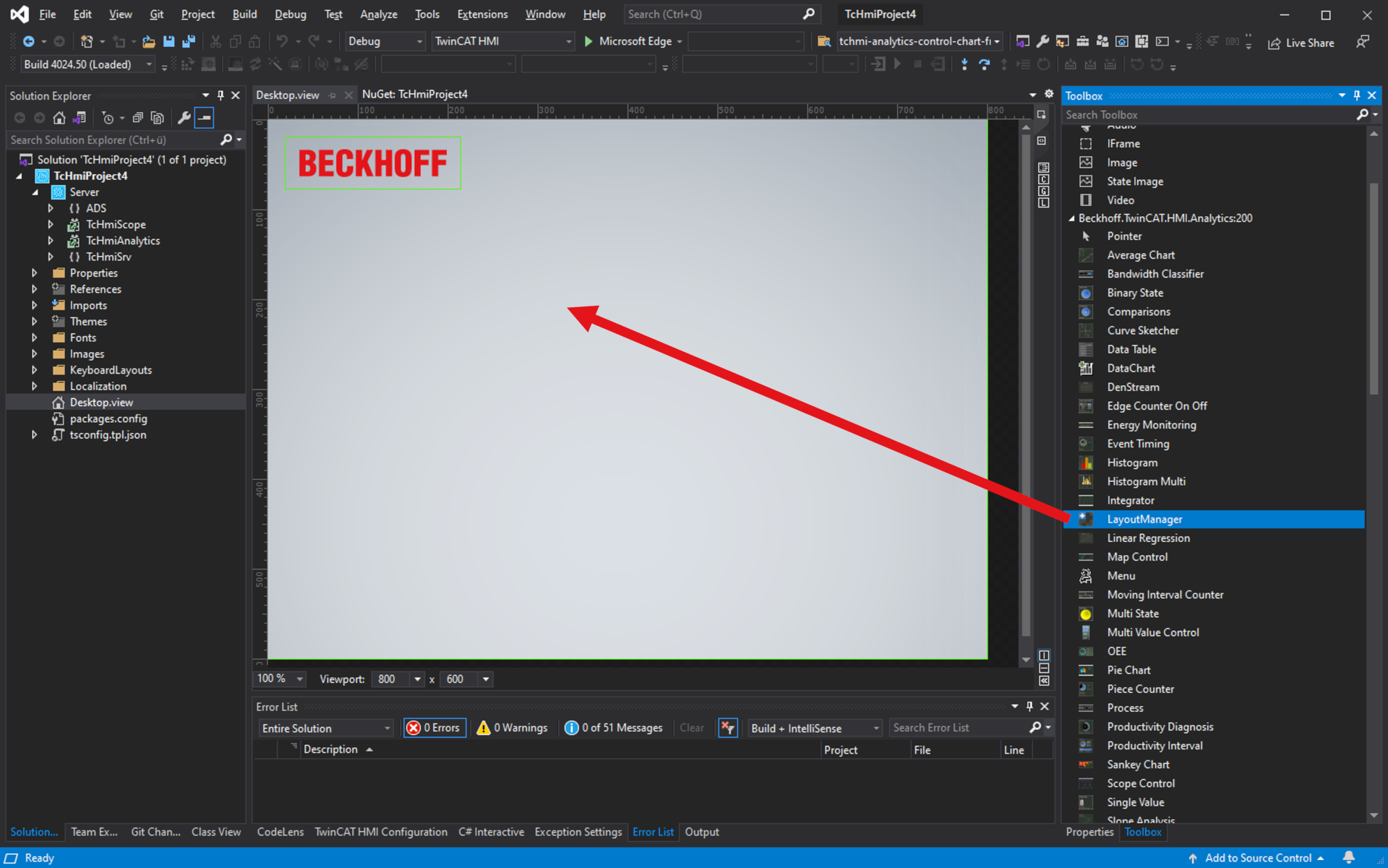 Verwenden der Interactive Funktionen in Standard TwinCAT HMI-Projekten 1: