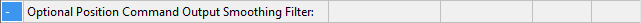 Optional Position Command Output Smoothing Filter 2: