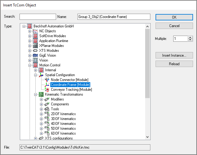 Koordinatensystem (Coordinate Frame) 3: