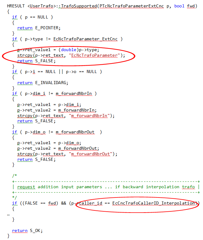 Anwendung erweiterter Parameter 1: