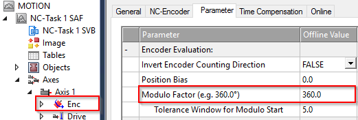 Modulo-Positionierung 1: