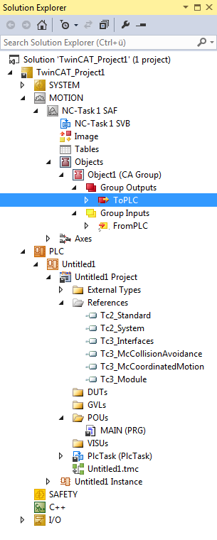 Konfigurieren der CA-Gruppe für Collision Avoidance 9: