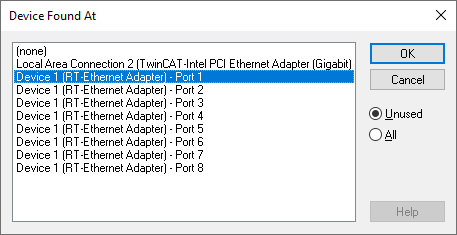 Einbindung über einen Echtzeit-Ethernet-Port-Multiplier CU2508 (RealtimeEthernet Schnittstelle) 5: