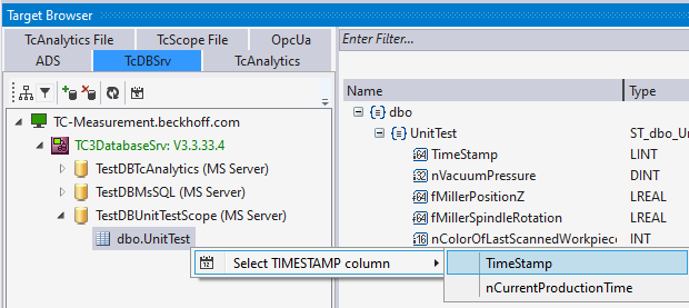 Extension – TcDBSrv 9: