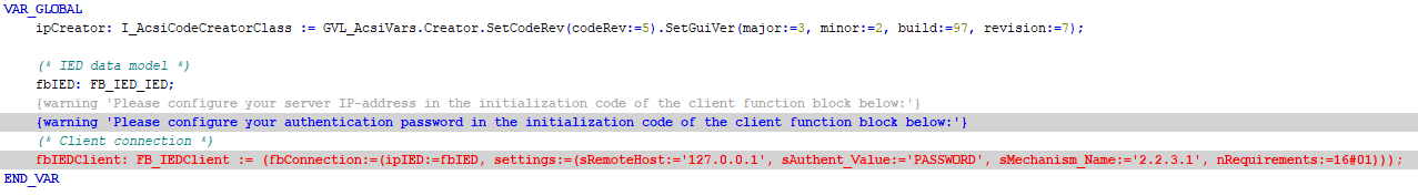 Authentifizierung, Aushandlung der unterstützten Dienste und optionale Kommunikationsparameter 2: