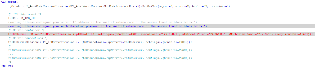 Authentifizierung, Aushandlung der unterstützten Dienste und optionale Kommunikationsparameter 3: