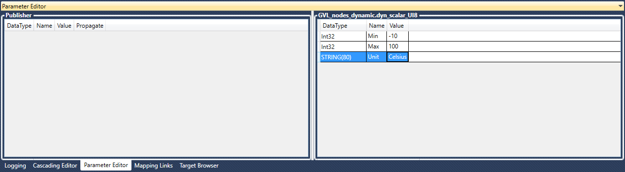Parameter Editor 2: