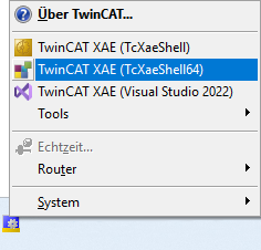 TwinCAT-Projekt erstellen 1:
