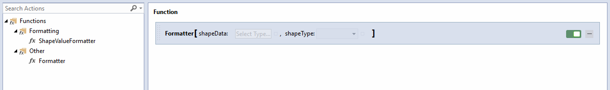 ShapeValueFormatting Funktion 3: