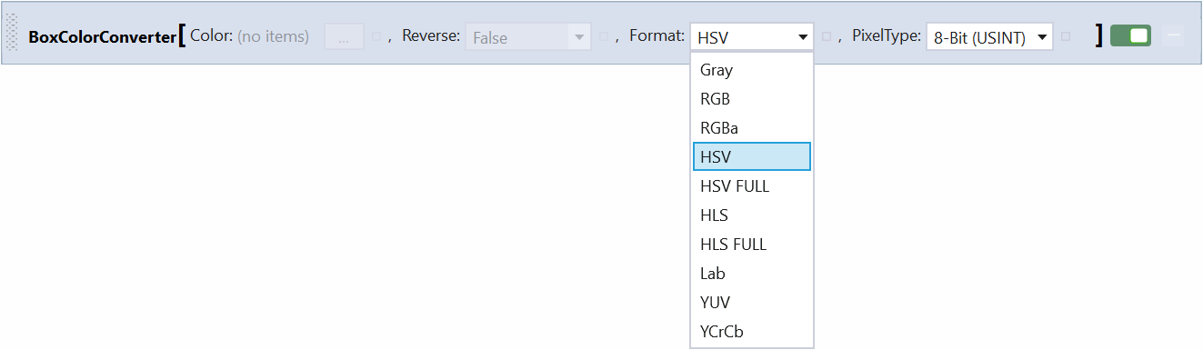 HSV-/ HLS (FULL)-Farbformat 2: