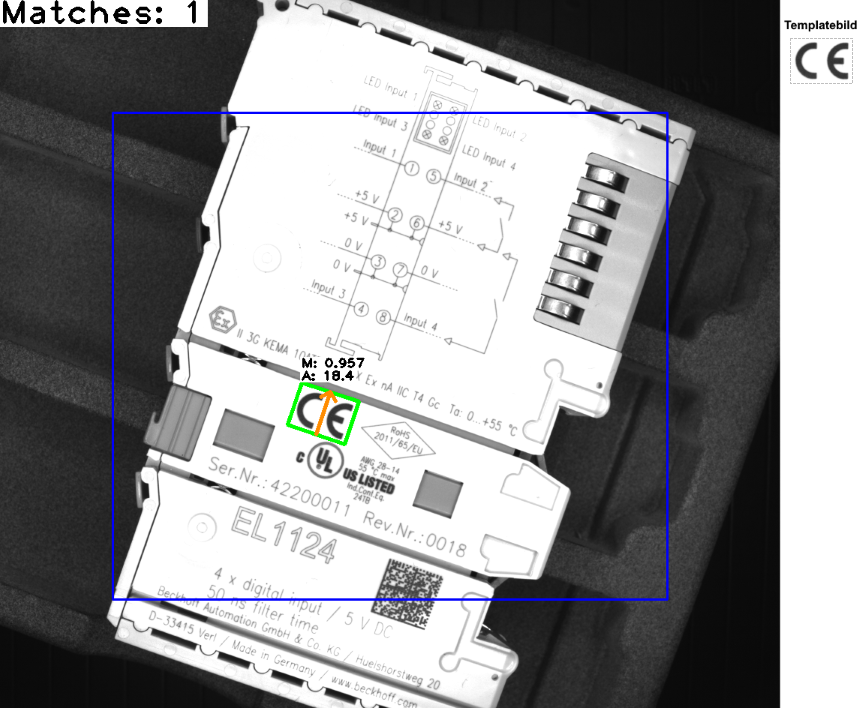 Walsh Template Matching mit Rotation 1: