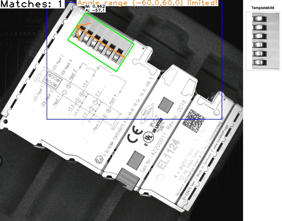 Walsh Template Matching mit Rotation 3: