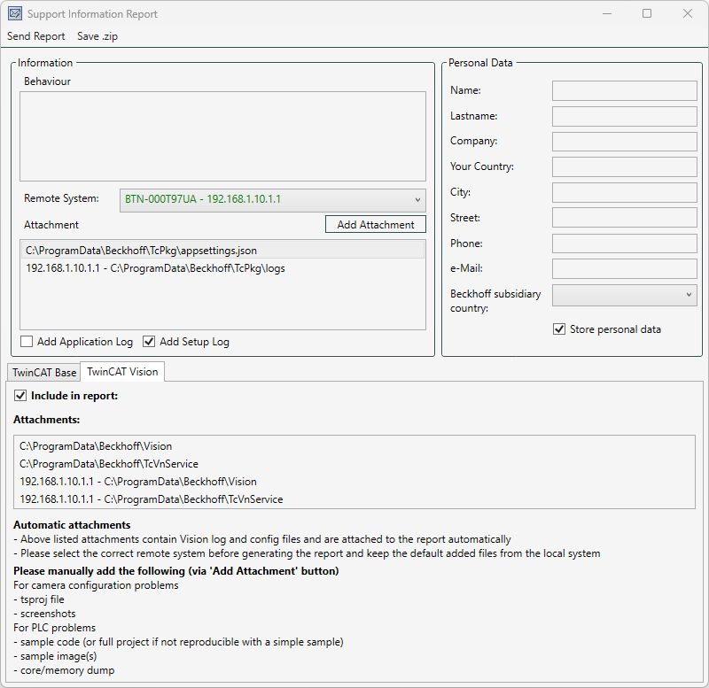 Support Information Report 2: