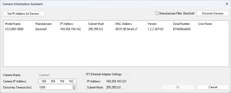 GigE Vision Kamera anlegen 12: