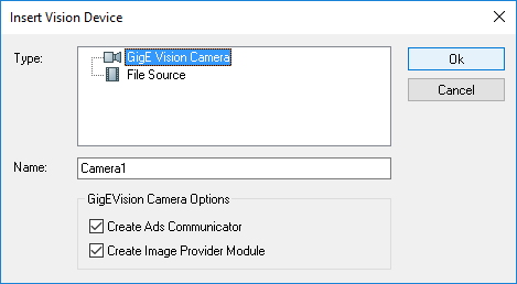 GigE Vision Kamera anlegen 3: