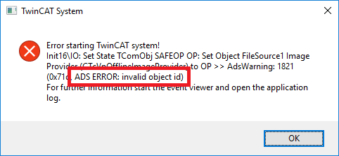 TwinCAT System startet nicht 1: