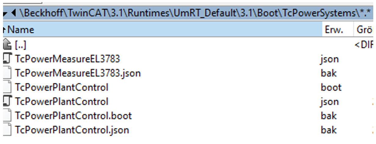Verhalten bei Ausfall der Stromversorgung 1: