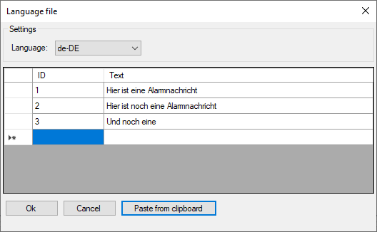 Alarmtexte konfigurieren 4: