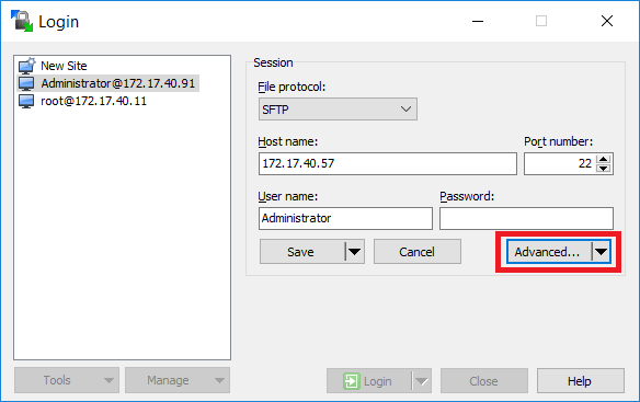 WinSCP als root 1: