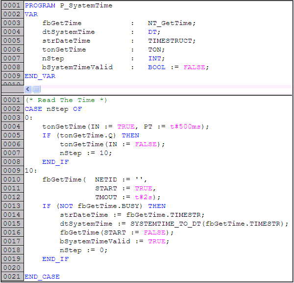 Scheduler Example