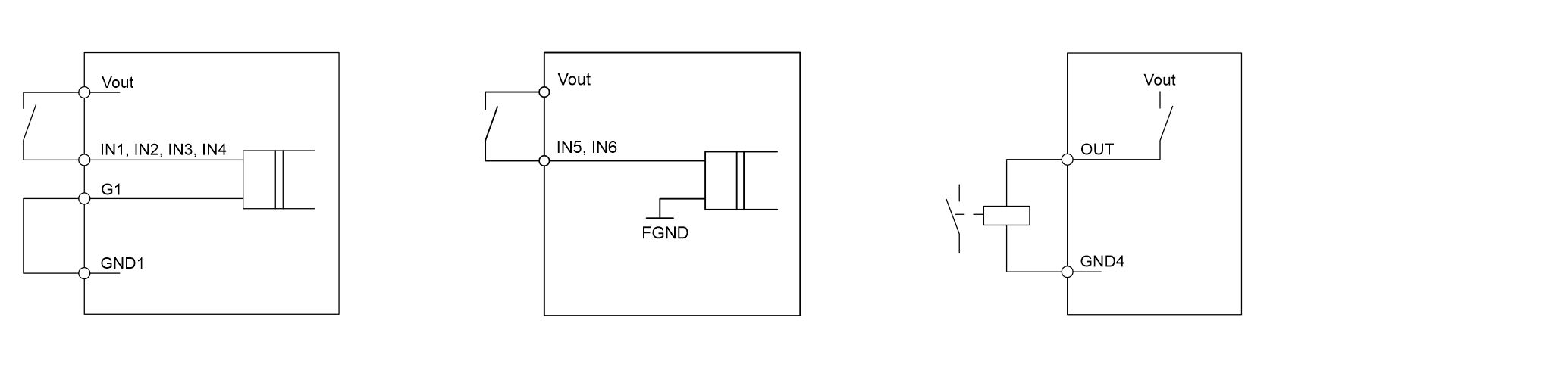 Wiring X03 (2-channel) 1: