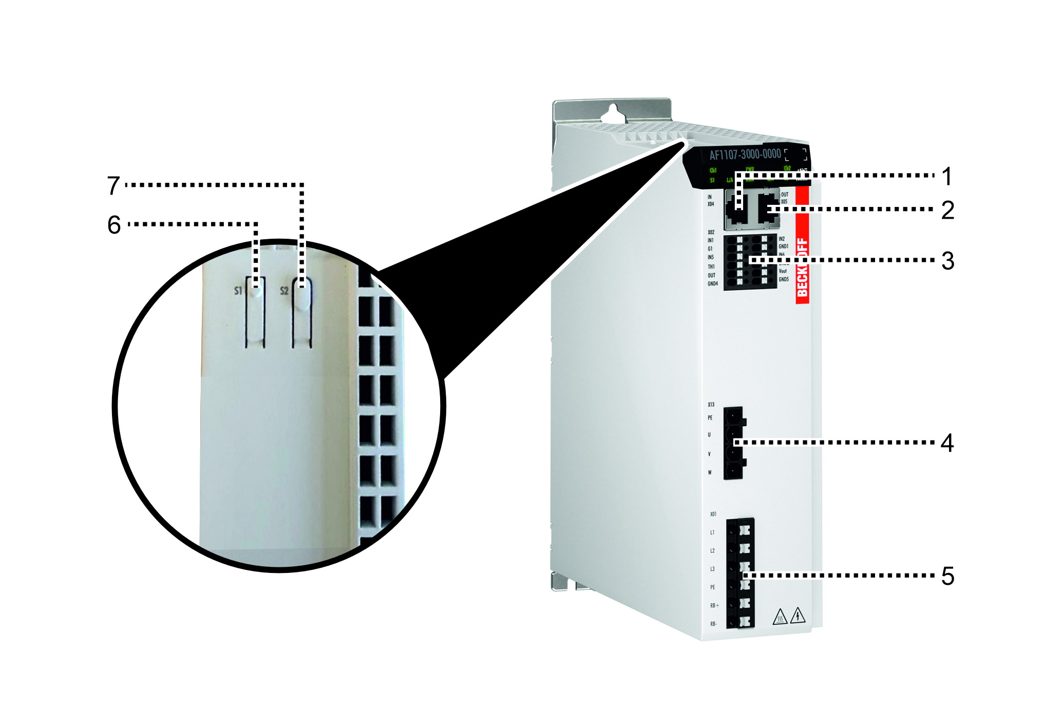 AF11xx-300x, AF11xx-310x 1: