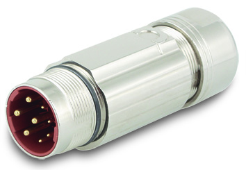 M23 connector for power supply and D-Sub connector for temperatur contact 1:
