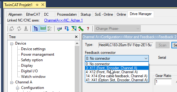 Configuration of the second encoder 3: