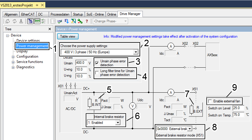 Integration into TwinCAT 1: