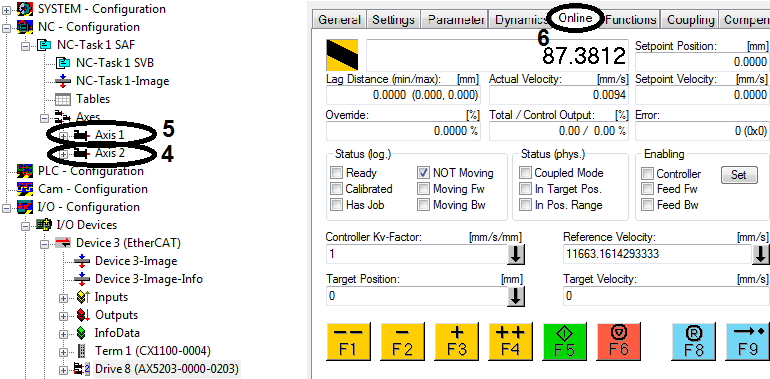 Activating manual control 2: