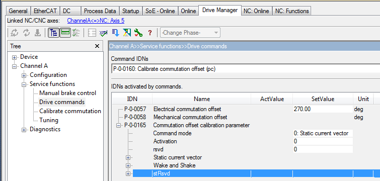 Configuration of the Wake&Shake routine 1: