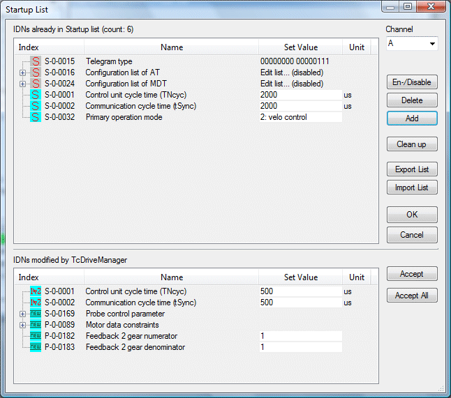 Probe Unit function 5: