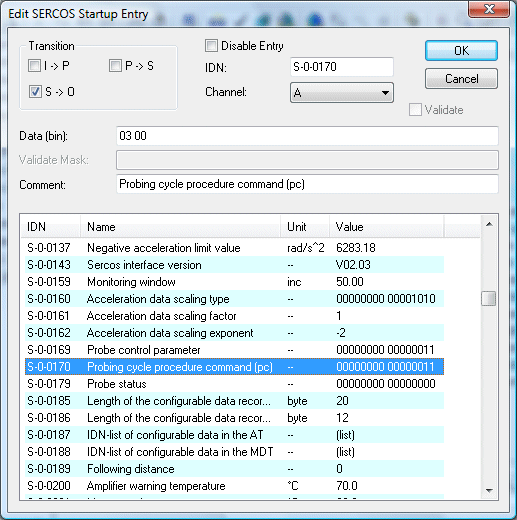 Probe Unit function 9: