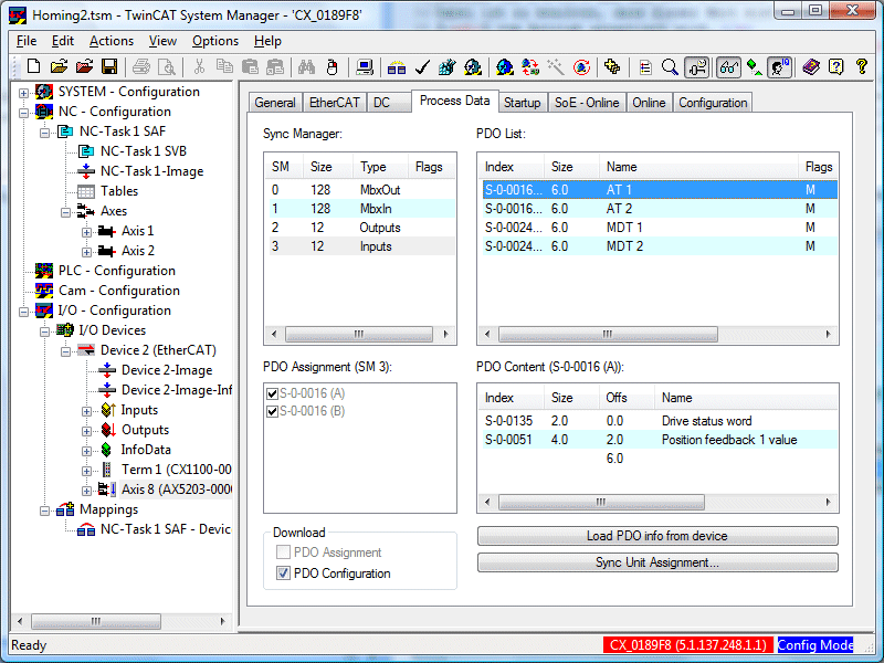 Probe Unit function 10: