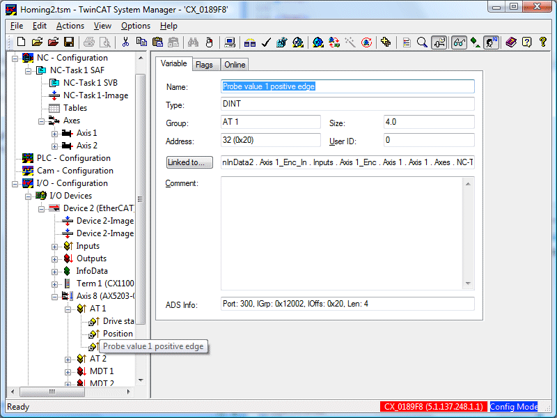 Probe Unit function 12: