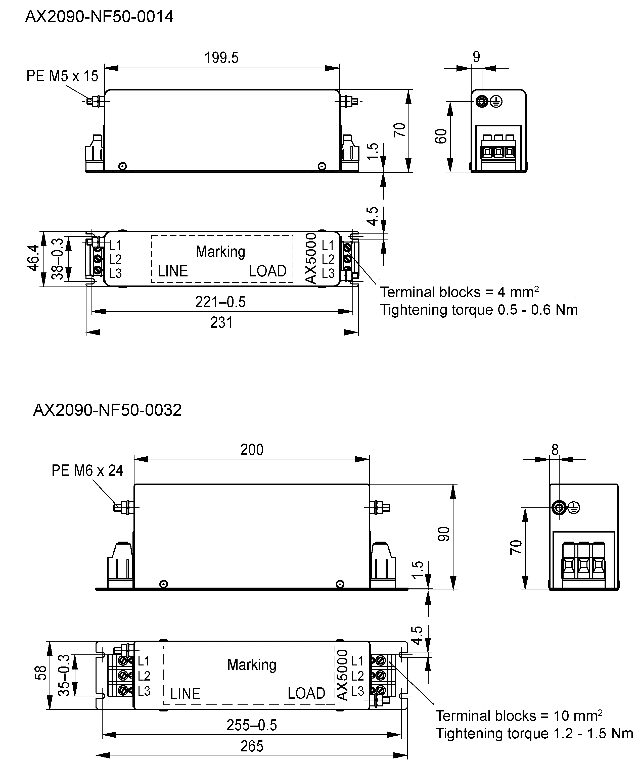 Mains filter - AX2090-NF50 2: