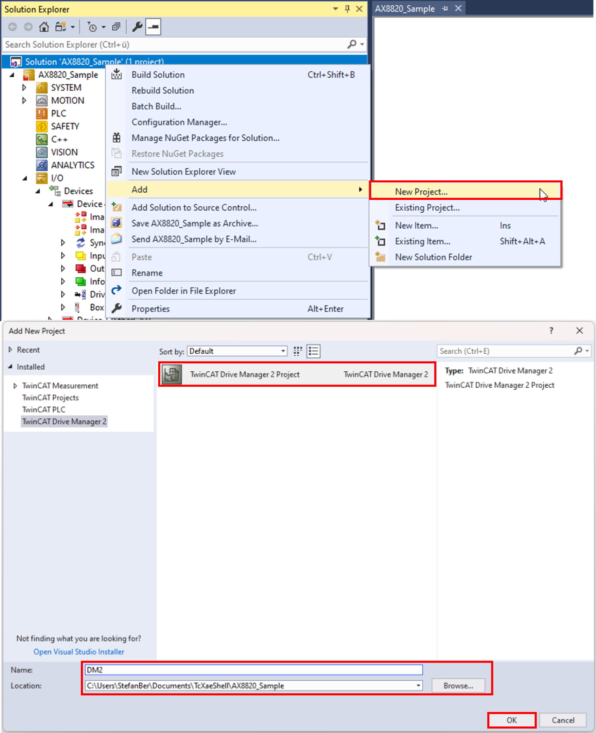 Commissioning the AX8820 3: