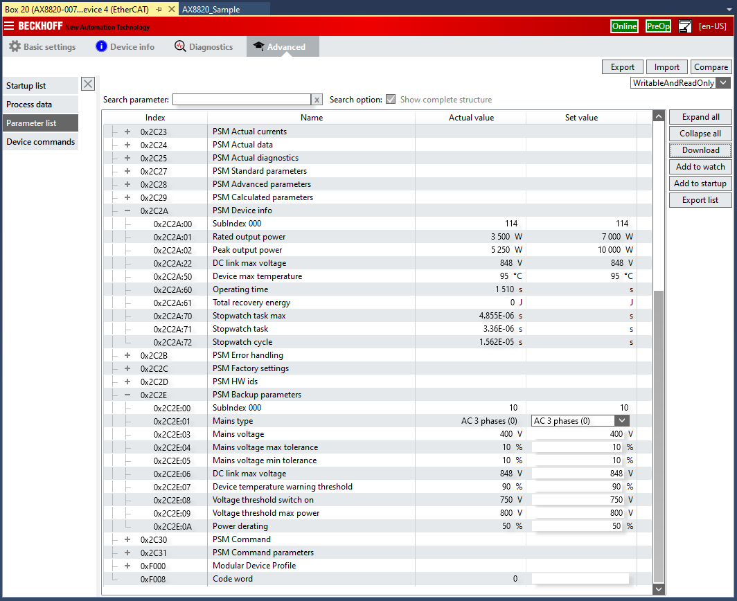 Commissioning the AX8820 14: