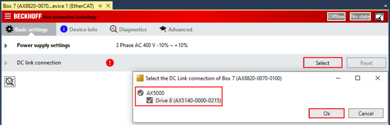 Commissioning the AX8820 10: