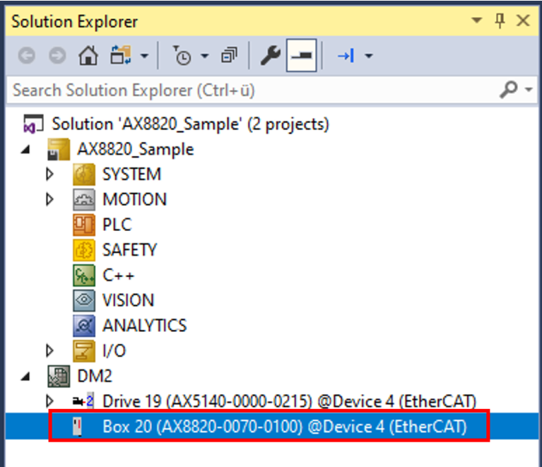Commissioning the AX8820 9: