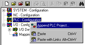 Inserting a PLC project 2: