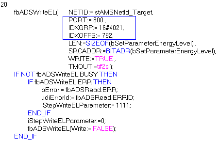 ADS access of a higher-level controller 4: